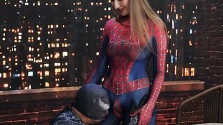 Lula Stocch Spidergirl Costume Blowjob Big Ass Tease