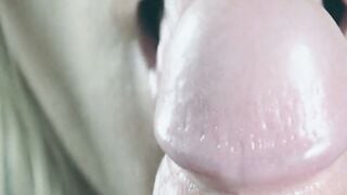 Blonde Wife Deepthroats Uncut Cock for Sensual Blowjob and Facial Cumshot