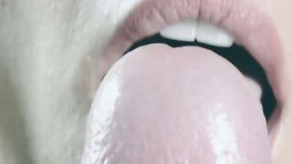 Blonde Wife Deepthroats Uncut Cock for Sensual Blowjob and Facial Cumshot
