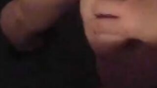 Brunette Coed Deepthroats Cock in Homemade Blowjob Swallow