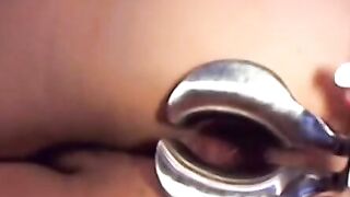 Webcam Girl Anal Play with Dildo and Speculum