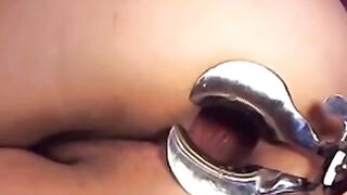 Webcam Girl Anal Play with Dildo and Speculum