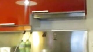 Blonde Big Tits Shaking in Kitchen Webcam
