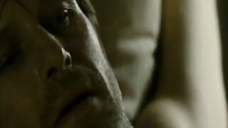 Blonde Martine Johansen Seduces Man in Bedroom Scene from Varg Veum (2010)