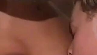Swedish Blonde Deepthroats Cock in Hardcore Anal Gangbang