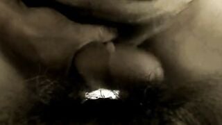 Bush Penetration Close-Up - Hairy Amateur Mature Girl POV