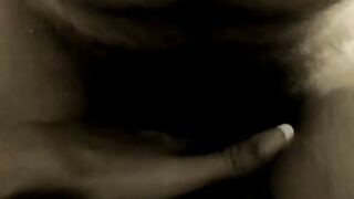 Bush Penetration Close-Up - Hairy Amateur Mature Girl POV