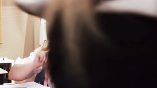 BBW MILF Professor Kali Roses Fingerfucks Teen Student Zoey Uso in Classroom
