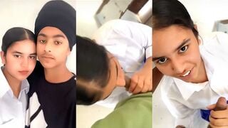 Cute Punjabi Girl Sucks Cock in School Uniform