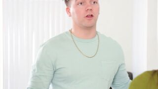 Penelope Kay Deepthroats Big Cock in Tight Green Top