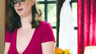 Jay Taylor & Nickey Huntsman Glasses Lesbian Anal Sex in Bedroom