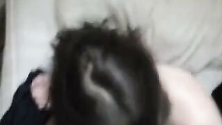 Brunette Amateur Deep Throat Blowjob with Tight Wet Throat