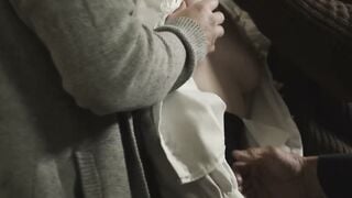 Blonde Lexi Lore Gets Spitroasted By 3 Older Priests Including Tommy Pistol