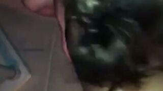Asian GF Deepthroats Cock in Hot Amateur Threesome