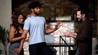 Avery Jane and Tommy Pistol Double Penetrated by Tony Genius DESCRIPTION: Petite ebony babe Avery Jane gets double pe...