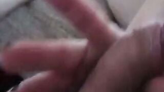 Amateur Wife POV Handjob with Dark Nail Polish