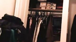 Aussie BBW MILF Teases Naked in Bedroom Closet