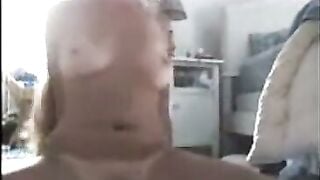 Blonde Amateur Girl Sucks Coke Bottle Deep in Wet Pussy Solo Webcam