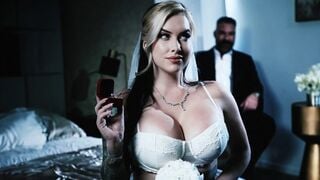 Busty Blonde Bride Cubbi Thompson Deepthroats Groomsman Charles Dera Before Wedding