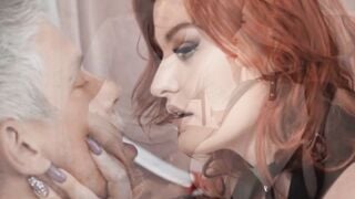 BBW Abigaiil Morris smothers and dominates lucky DILF