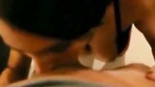 Hot Brunette Girl Gets Anal and Cum in Mouth