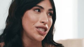 Birthday Blowjob: Busty Shemale Stepsister Saves The Day