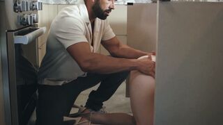 Stuck Under the Sink: milf Maddie Wren's Stepbro Affair