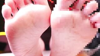 Soft Pink Soles Wiggling Close Up