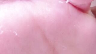 Soft Pink Soles Wiggling Close Up