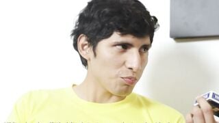 Stepson Wins Poker Game and Makes Hot Stepmom Pay Up with Blowjob