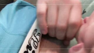 Bottom Oscar Roberts picked up by two dudes for spit roasting