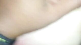 Amateur Interracial Threesome: White Wife Gets Deep Black Cock in Pink Panties