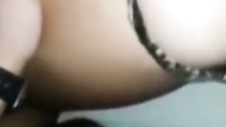 Amateur Wife in Thong Gets Deep Throat Close-Up