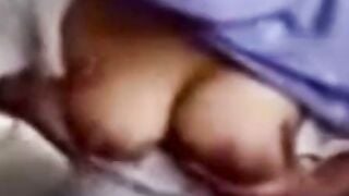 Busty Indonesian Babe Masturbates with Huge Natural Tits on Camera