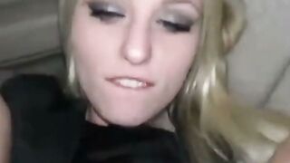 Blonde Babe Sucks Cock in Supermarket Aisle for Anal Sex