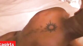 Gangbanged MILF Girl Takes On Big Black Cocks in a Hotel Room
