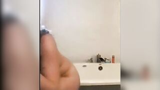 Serbian Amateur Sosana Spreads Wet Pussy and Shows Big Boobs in Kitchen