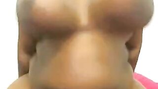 Big-Titted BBW Masturbates with Dildo on Webcam