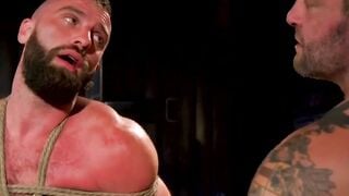 Muscle Dom Colby Fucks Donnie Argento in Dungeon