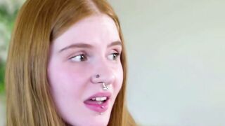 Blonde Step Sister Sucks Cock While Baking Cookies in Kitchen 3-Way