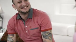 Jill Kassidy Deepthroats Mr Pete's Cock While Bending Over