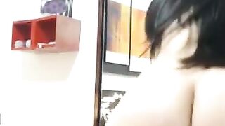 Amateur Arab BBW Showing Off Her Big Chubby Ass And Hairy Pussy