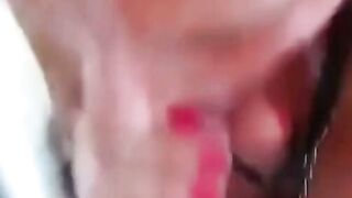 Amateur Blonde MILF Sucks Cock Deepthroat