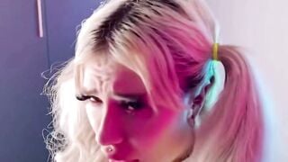 Tattooed Step Sister Deepthroats Cock and Gets Rough Butt Fucks