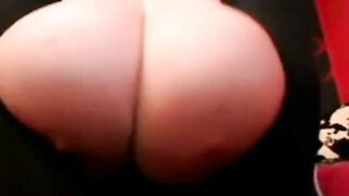 BBW Webcam Show: Massive Natural Tits & Huge Ass Play