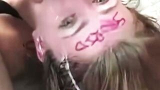 Mistress Deepthroats Son's Humongous Cock With Tight Sloppy Mouth Action