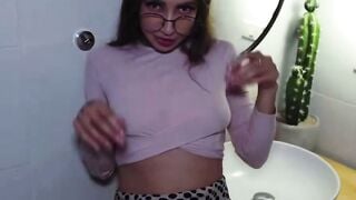 Alex Divine Deepthroats Roommate Dude Disilva on Restroom Counter