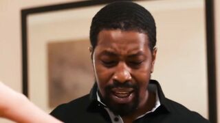 Aria Sloane Deepthroats Isiah Maxwell's Thick BBC on Stairs