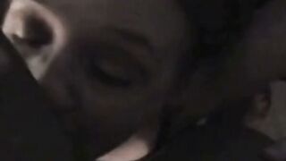 Amateur TS MILF Deepthroats Cock for Huge Facial