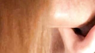 Russian MILF Teases Grey Shirt Then Deepthroats Cum Swallow POV